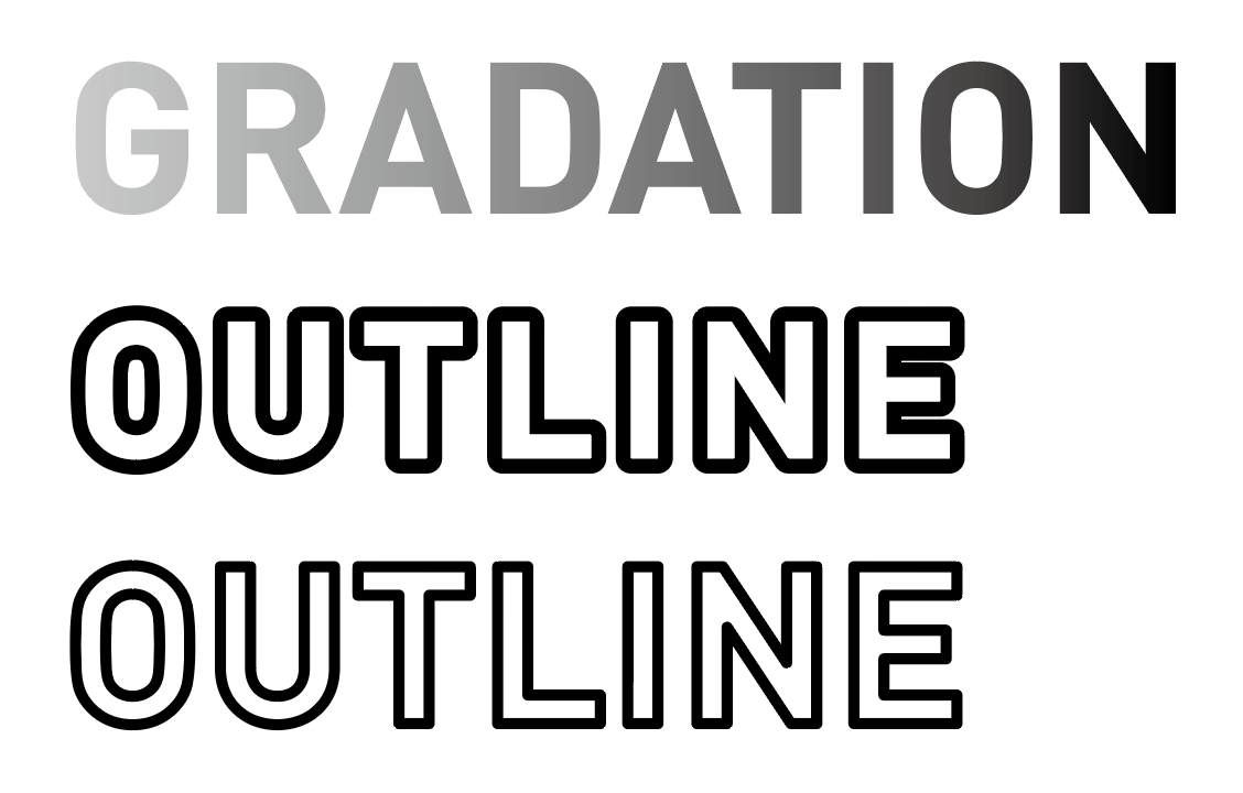 フォントに簡単にグラデーション ふち文字の処理をする方法 福岡のデザイン事務所ess Graphics